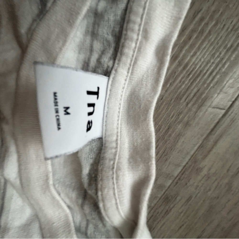 TNA White Short Sleeve Tee Soft Knit Casual